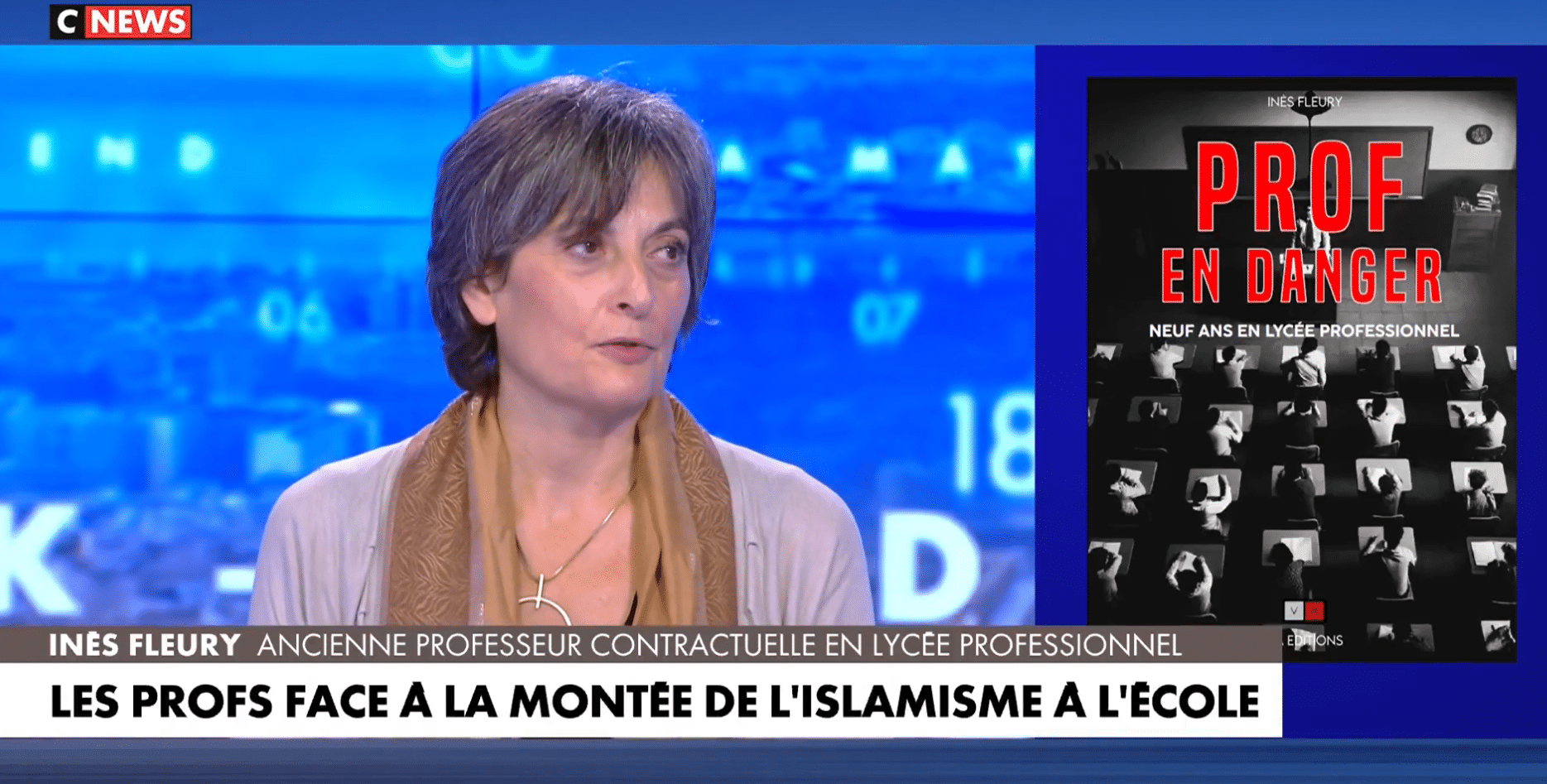 Prof en danger : Inès Fleury invitée de CNEWS